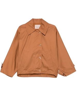 Twinset Button-Fastening Pocket Jacket - Brown