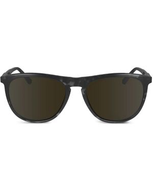 Calvin Klein Round-Frame Sunglasses - Black