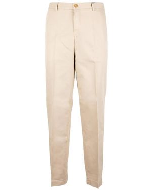 Seventy Pressed-Crease Straight-Leg Pants - Natural