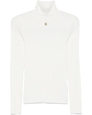 Sandro Ribbed-Knit Jumper - White