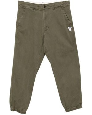 Chocoolate Logo-Plaque Pants - Green