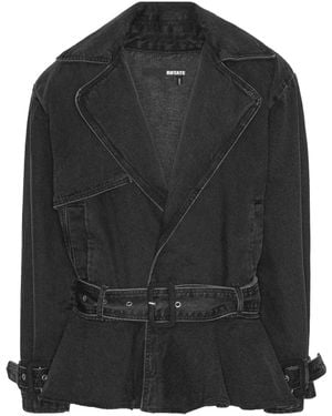 ROTATE BIRGER CHRISTENSEN Chaqueta biker vaquera - Negro