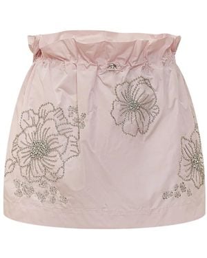 Des Phemmes Floral Embellished Mini Skirt - Pink