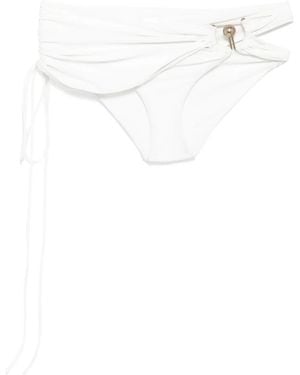 Christopher Esber Ruched Orbit Skirt Brief - White