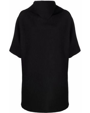 Raf Simons Embroidered-Logo Knitted Dress - Black