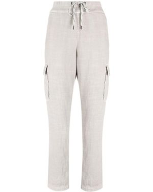 James Perse Zuma Cropped Cargo Trousers - White