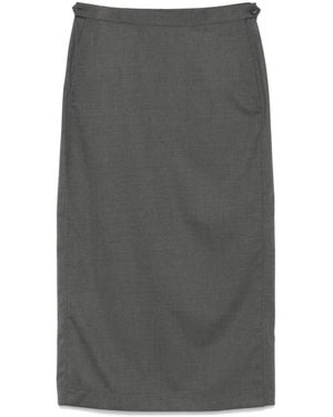 Remain Suiting Midi Skirt - Grey