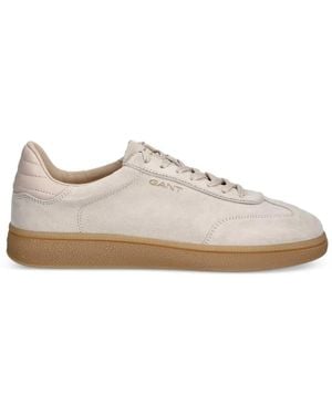 GANT Cuzmo Logo-Print Panelled Trainers - White