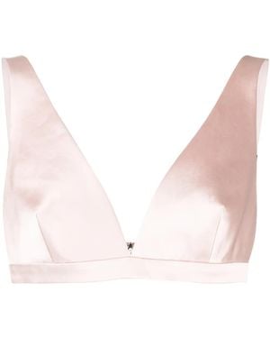 Givenchy V-Neck Bralette Top - Pink