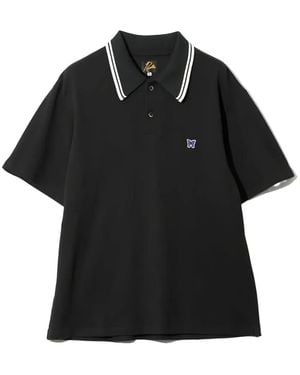 Needles Polo Con Logo Bordado - Negro