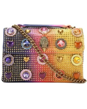 Kurt Geiger Kensington Crystal-Embellishment Cross Body Bag - Yellow