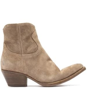 Officine Creative Wanda Suede Boots - Natural