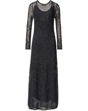 Fabiana Filippi Lace Long Dress - Black