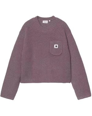 Carhartt Patch-Pocket Jumper - Purple
