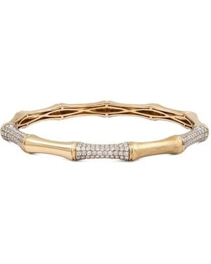Rainbow K Bracelet Style Bambou Serti De Diamants - Multicolour