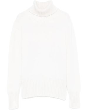 Fedeli Turtleneck Jumper - White