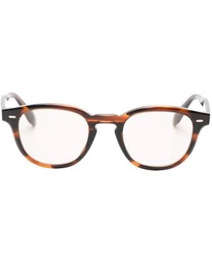 Oliver Peoples Gafas Con Montura Redonda - Marrón