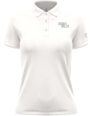 REDELK Polo Con Logo Estampado - Blanco