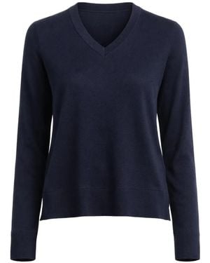 Gran Sasso V-Neck Jumper - Blue