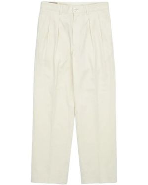 Fortela New York Pleated Trousers - White
