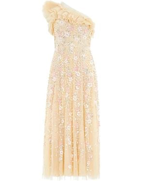 Needle & Thread Vestido Confetti con volantes - Neutro