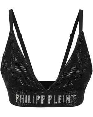 Philipp Plein Strass Bra - Black