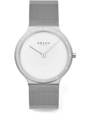 Obaku Note Lille Strap 32Mm Watch - White