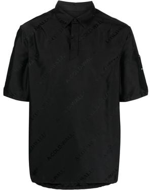A_COLD_WALL* Camicia A Maniche Corte Con Stampa - Nero