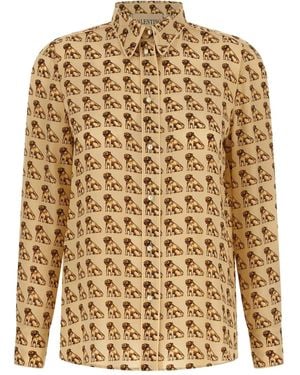 Valentino Garavani Petit Charles-Print Shirt - Brown