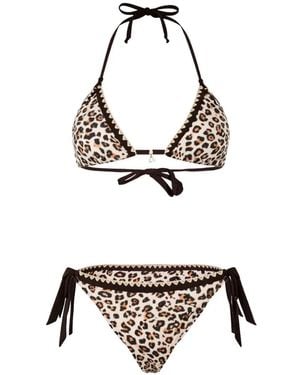 Banana Moon Bikini À Imprimé Léopard - White