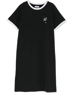 SPORT b. by agnès b. Label Embroidered Dress - Black