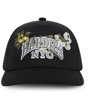 DENIM TEARS X Hardies Nyc Floral-Embroidered Trucker Cap - Schwarz