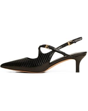 Twinset Leather Slingbacks With Straps - Black
