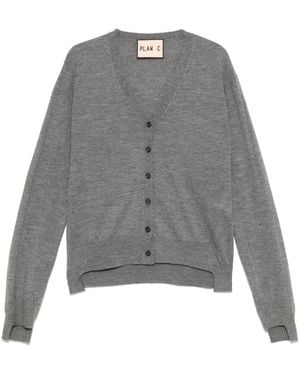 Plan C Cardigan Aus Kaschmir - Grau