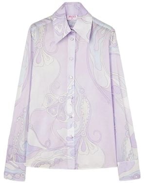 PUCCI Camicia Con Stampa - Viola