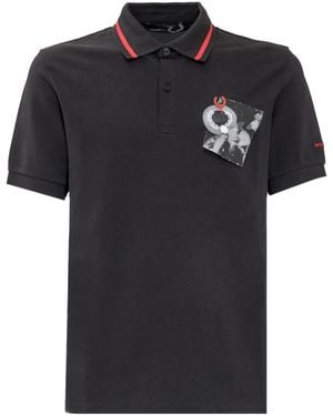 Fred Perry Polo À Logo Appliqué - Noir