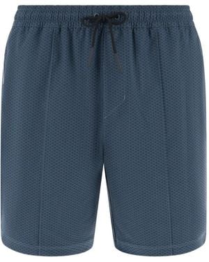 BOGGI Short De Bain À Imprimé Graphique - Blue