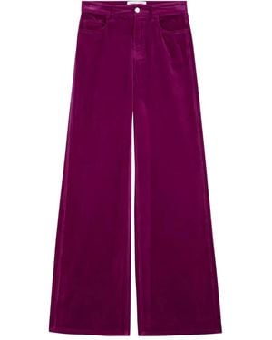 Department 5 Pantalon À Taille Palazzo - Violet