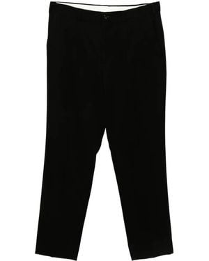 Comme des Garçons パッチポケット テーパードパンツ - ブラック