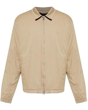 Rag & Bone Zip-Up Elasticated-Cuff Jacket - Natural