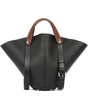Maison Margiela Dress-Age Small Leather Tote - Black
