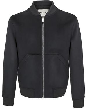 Amaranto Zip-Up Bomber Jacket - Blue