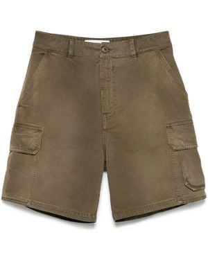 Loewe Cotton Cargo Shorts - Green