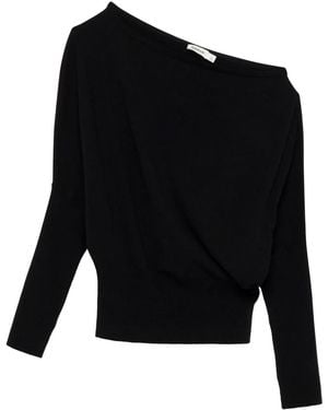 Jonathan Simkhai Lavina Off-Shoulder Jumper - Black