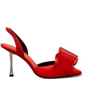 Kat Maconie Escarpins Paola À Nœud - Red