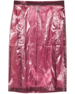 Patrizia Pepe Organza Midi Skirt - Pink