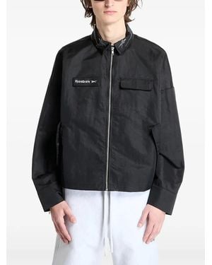 Reebok Zip-Up Shirt Jacket - Black