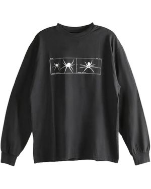 ROA Washed Graphic T-Shirt - Black