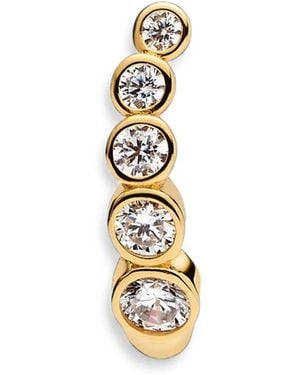 Maria Black Arc Bold Huggie Single Earring - Metallic