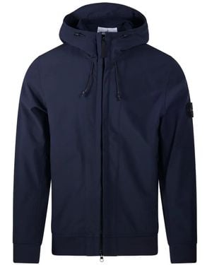 Stone Island Q100004 Soft Shell-R_E.Dye Technology Jacket - Blue